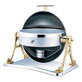 天马 TMZ-3003 全翻盖镀金圆形自助餐炉