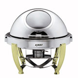 精工 S6703 可视镀金球型宴会餐炉 自助餐炉