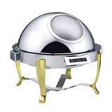 精工M6803触动可视镀金球型宴会餐炉配电热板自助餐炉