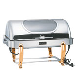 精工 TCS2401-1 温控可视镀金长方型宴会餐炉 自助餐炉