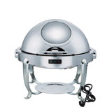 精工 TCS2402 温控可视镀铬球型宴会餐炉 自助餐炉