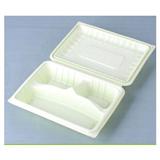 迅宝 XB-A005 三格连体餐盒 饭盒 一次性餐具