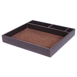 麦尔皮具 文具盒(深咖啡色皮)