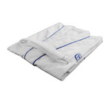诺达 ND3-004 涤棉和服领浴袍（蓝色牙条）